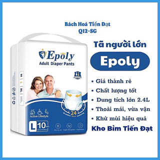 [ RẺ VÔ ĐỊCH ] 100 Miếng Tả Quần Epoly Cho Người Già M L XL