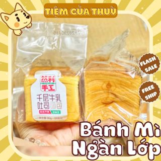 SET 3 Bánh Mì Ngàn Lớp Mini Bơ Sữa Nhiên Lợi/Ranli 80G, Bánh Gối Sandwich Ngàn Lớp Thơm Ngon