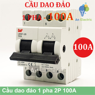 Cầu dao đảo 1 pha 2p 100a lwsf-125 - changeover switch 1-phase 2p 100a lwsf-125