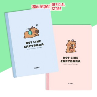  Vở Kẻ Ngang Có Chấm - Dot Line - May Dán Gáy - Size B5 - 120 Trang - 100gsm - CAPYBARA - KLONG 829 