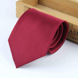 Cà vạt màu đỏ đô bản 7cm , cà vạt chú rể