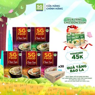 Thùng 30 gói Cháo Tươi Sài Gòn Food đủ vị 240g