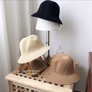 MŨ BUCKET DẠ BASIC HEO MI NHON VÀNH THẲNG