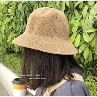 MŨ BUCKET DẠ BASIC HEO MI NHON VÀNH THẲNG