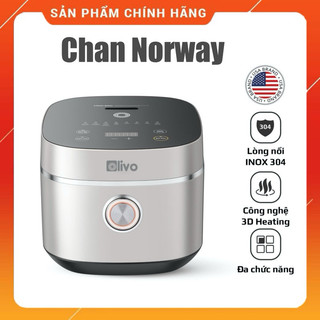 Nồi cơm tách đường đa năng olivo rc86 - lòng nồi inox 304 - dung tích 1.5l - thương hiệu mỹ 🇺🇸