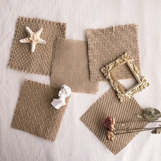 Decor phụ kiện chụp ảnh, miếng vải sợi đay decor chụp son, chụp ảnh mỹ phẩm, chụp hình nước hoa, chụp trang sức vintage