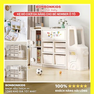Tủ kệ để đồ chơi Newber ô tô Bus - Tủ đựng đồ cho bé, kệ đồ chơi phong cách hàn quốc