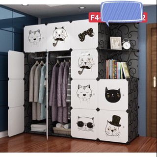 TỦ NHỰA LẮP GHÉP THÔNG MINH 16 Ô ( 2 XÉO )TREO GẤP QUẦN ÁO ĐA NĂNG (nhiều mẫu ) sâu 47cm