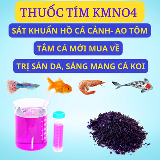 Tím Ấn Độ (KMnO4 99%) - Khử khuẩn bể cá, Tắm cá mới, xử lý nước, sát trùng , làm sạch các vết ố