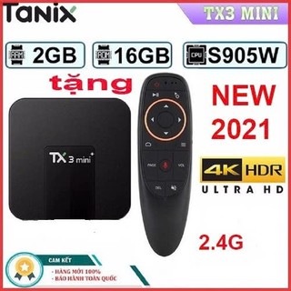 Tx3 mini Android tivi box TX3mini + plus  2022 chính hãng, bản quyền tivi,  hỗ trợ tìm kiếm giọng nói ram 2G, rom 16g