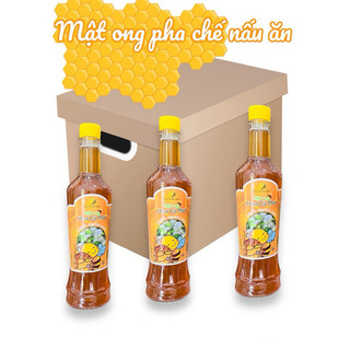 Cả thùng mật ong pha chế 15 chai 800Gram - mật ong chuyên pha chế ướp nướng, nấu ăn, làm bánh