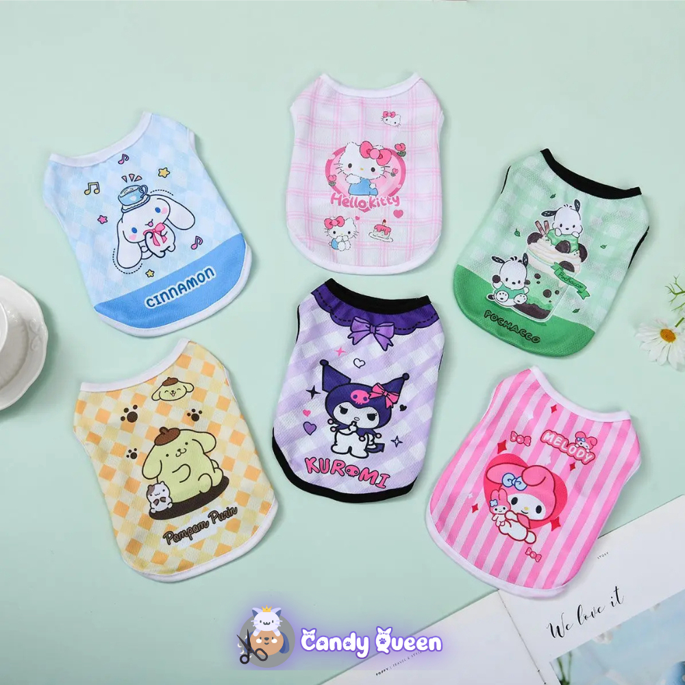 Áo Cho Chó Mèo Thú Cưng Bộ Sản Phẩm In Hình Thỏ Hoạt Hình Nhiều Màu Sắc