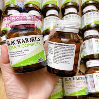 Viên uống bổ sung vitamin nhóm b Blackmores mega B complex 31 viên và 75 viên của Úc