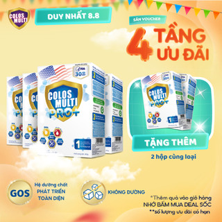 Mua 4 tặng 2 hộp sữa bột colosmulti pro+1 tăng miễn dịch, giúp tăng cân