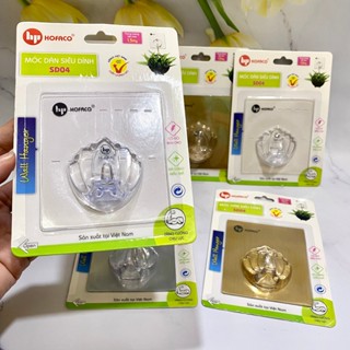 Móc dán tường SD04 Hồng Phát - Móc dán siêu dính đa năng, độ bền cao HOFACO