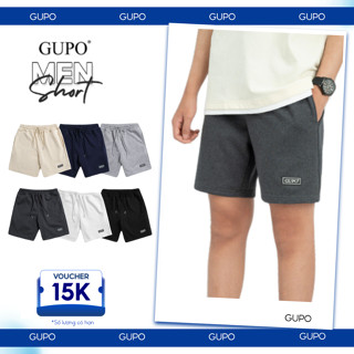 Quần Short Nỉ Chân Cua GUPO Local Brand Sọt Unisex Form Trên Gối Lưng Chun Dây Rút Năng Động