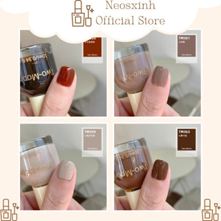 Sơn Móng Tay Two-Moons Nude Nâu Đỏ Tím 10ml - Neosxinh Nails