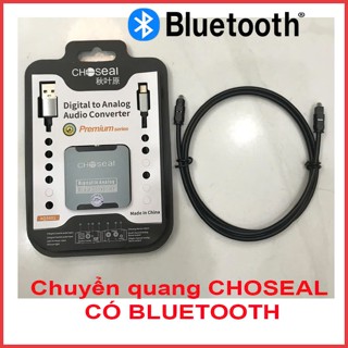 Bộ chuyển âm thanh quang Optical sang AV hãng Choseal có bluetooth Bản cao cấp ( tặng dây quang), VT02, LG96