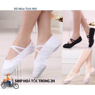 Giày múa ba lê trẻ em/ng lớn | Giày múa ballet | Giày múa văn nghệ, biểu diễn GM07 - Đồ Múa Tịnh Nhi