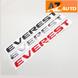 Logo chữ EVEREST nổi dán trang trí xe Ford Everest hàng cao cấp