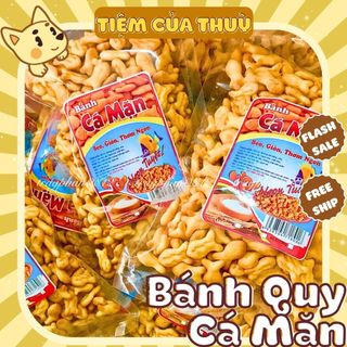 Bánh Quy Cá Mặn Gói 200G, Bánh Quy Cá Bơ Sữa Sài Gòn Thơm Ngon, Tiệm Ăn Vặt Thuỳ Bùi