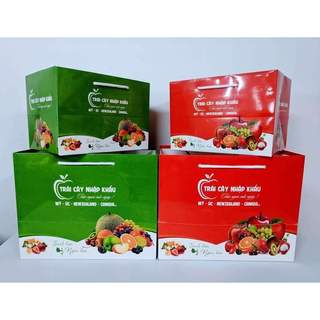 10 chiếc túi giấy hoặc 10 chiếc khay giấy đựng quả sang trọng đẹp