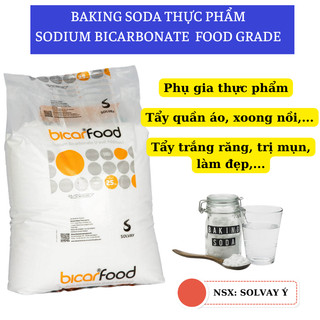 Baking Soda 1000g, muối nở Baking Soda, Baking Soda Mix Bạc Hà, đắp mặt, khử mùi,cọ rửa vệ sinh bếp