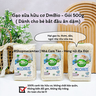 (Date: 9/2025) GẠO SỮA HỮU CƠ NGUYÊN CHẤT DmBio Đức - 500g