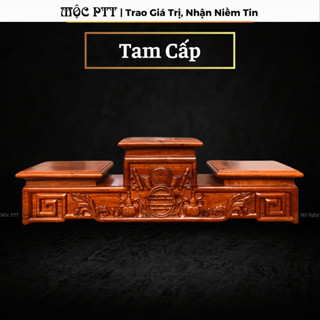 Tam Sơn , Tam cấp gỗ Hương đá kích thước mặt 12 đến 25 cm