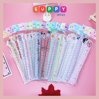 Thước kẻ 15cm hình hoạt hình dụng cụ học tập cho học sinh suppy