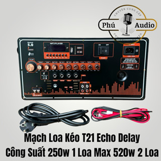 Mạch Loa Kéo T21 Echo Delay Mẫu 2024 Công Suất 520w