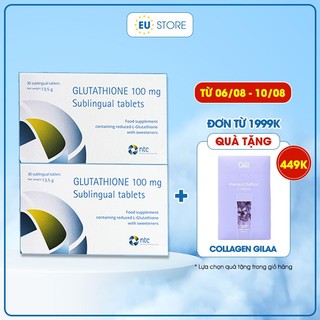 [Date 08/2026] Viên ngậm trắng da Glutathione 100mg của Ý chính hãng, hộp 30 viên