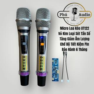 Micro loa kéo shure ut122 ut126 sóng uhf