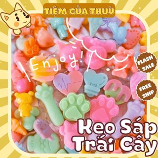 Kẹo Sáp Trái Cây Nhiều Vị Hình, Kẹo Sáp Ong Nhân Siro Chảy