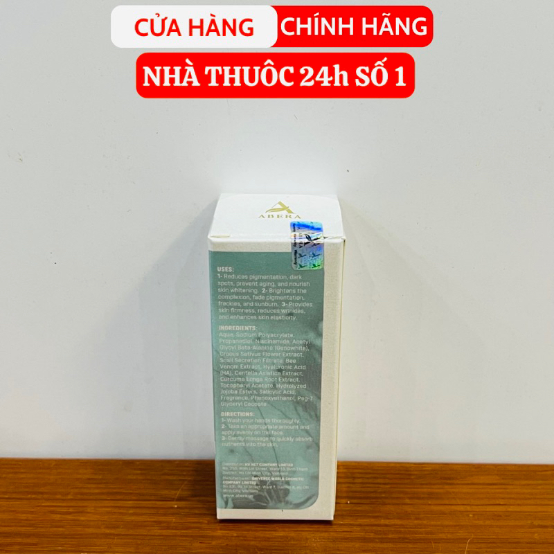 2 Hộp Serum Nám Da Abera - Đánh Tan Nám Sạm, Tàn Nhang, Đồi Mồi Lâu Năm