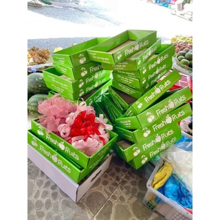 Khay giấy đựng quả  -  10 khay