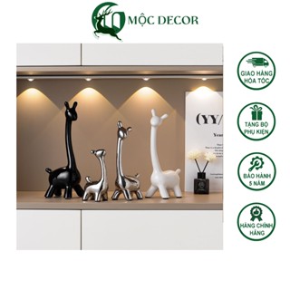 Bộ Decor Gia Đình Hươu Sừng Tấm Hươu Cao Cổ Trang Trí Không Gian Nội Thất Phong Cách Bắc Âu I02