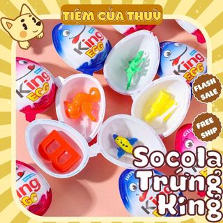 Socola trứng kinder 20g / trứng kingegg socola kèm đồ chơi bé trai / gái, socola trứng khủng long mini