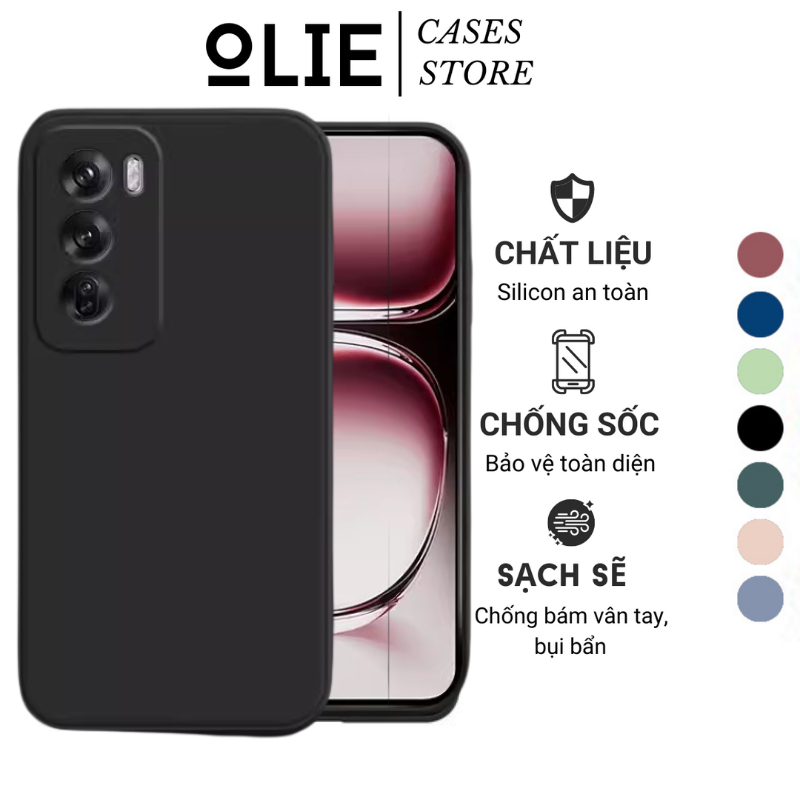 Ốp lưng Olie Oppo Reno12 F 5g Reno12 5g Reno 12 Pro 5g ốp điện thoại vuông chống bẩn bảo vệ camera