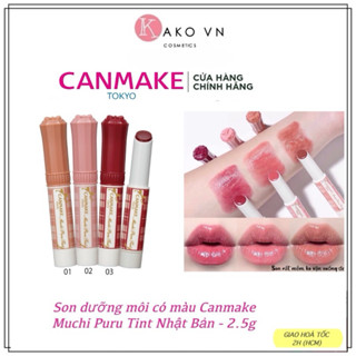 Son dưỡng môi có màu Canmake Muchi Puru Tint Nhật Bản - 2.5g