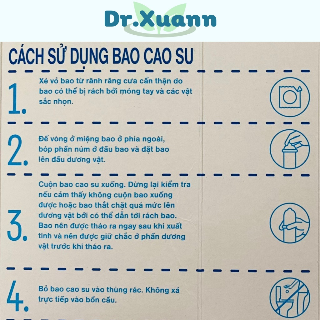 Bao cao su Durex Invisible siêu mỏng size 52mm, hộp 10 bao | DR.Xuân