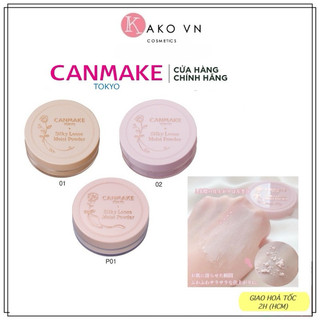 Phấn phủ dưỡng ẩm lành tính Canmake Silky Loose Moist Powder Nhật Bản