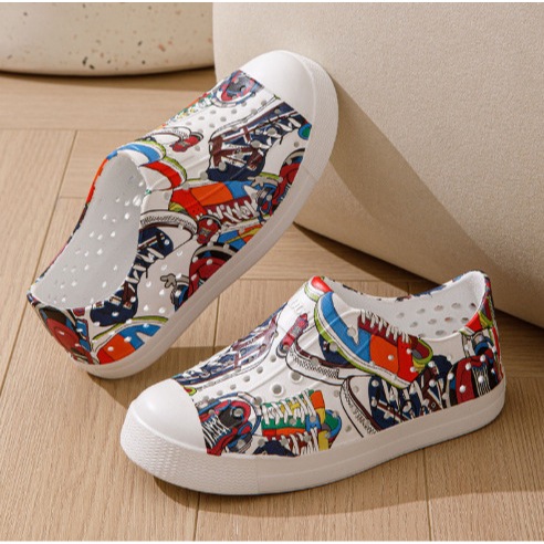 Giày native trẻ em siêu nhẹ , giày đi mưa đi biển cho bé trai bé gái thời trang freeship