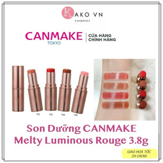 Son dưỡng môi có màu Canmake Melty Luminous Rouge Nhật Bản - 3.8g