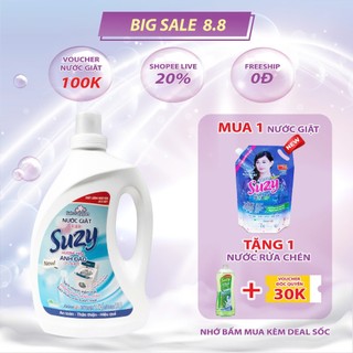 Nước giặt CAO CẤP SUZY ANH ĐÀO 2,4kg - thành phần HỮU CƠ, chất lượng NHẬT BẢN