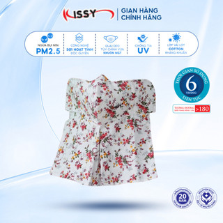 Khẩu Trang Kissy Che Cổ Cho Nữ Chống Nắng Và Bụi Mịn Hiệu Quả, Mẫu Hoa