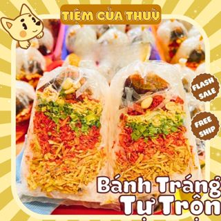  SET Bánh Tráng Trộn Thập Cẩm Tự Trộn Full Topping Giá Rẻ Bánh Tráng Thập Cẩm Sa tế Sốt Me 