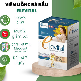 Viên uống tổng hợp Elevital, Viên uống bà bầu bổ sung DHA sắt axit folic và các vitamin khoáng chất