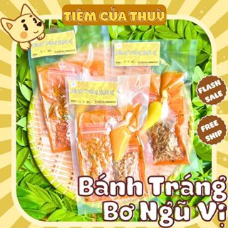 Bánh Tráng Phơi Sương Bơ Ngũ Vị, Bánh Tráng Phơi Sương Dẻo Tôm Ngũ Vị Mini