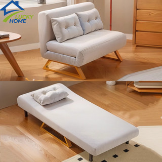 Ghế sofa giường gấp gọn có khoá kéo vệ sinh, Giường sofa gấp gọn khung thép chịu tải 400kg vải nhung cao cấp (Tặng Gối)